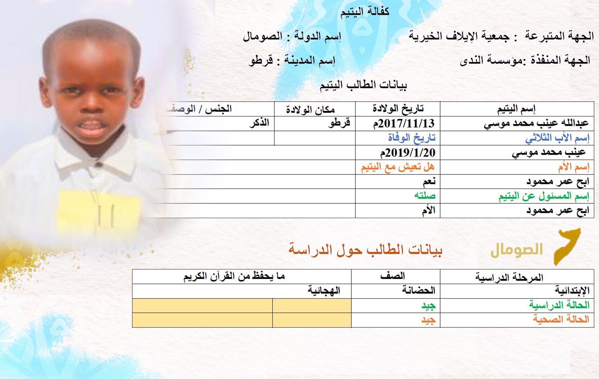 صورة كفالة الاسر المتعففة  8 